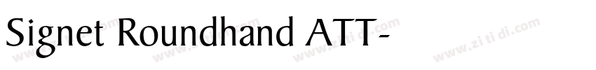 Signet Roundhand ATT字体转换
